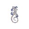 Azul Tile Gecko Resin Magnet Refrigerator Decorative Magnet Souvenir Gift Tropical Jungle Animal 4.25 x 1.77 x 0.4
